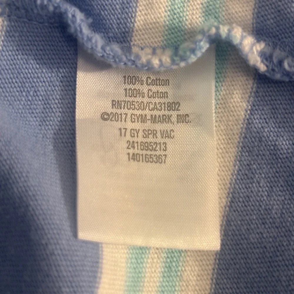 Gymboree Blue and White Striped Cotton Maxi